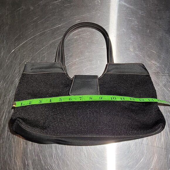 THE SAK BLACK CROCHET HANDBAG PURSE EUC - Picture 9 of 11